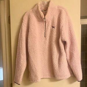 Victoria’s Secret Pink Sherpa Half Zip